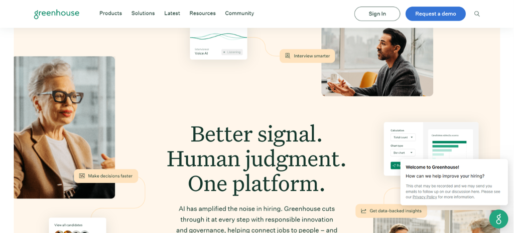 Greenhouse ATS untuk recruitment dengan fitur candidate management, interview, dan hiring analytics