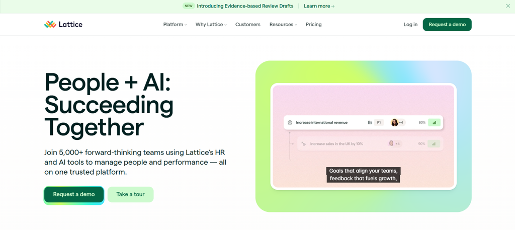 Lattice performance management platform untuk employee goals, performance review, feedback, dan development
