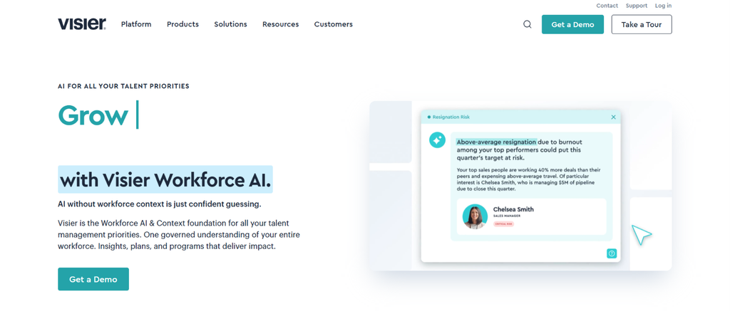 Visier sebagai HR analytics platform untuk menganalisis data tenaga kerja dan memberikan workforce insights